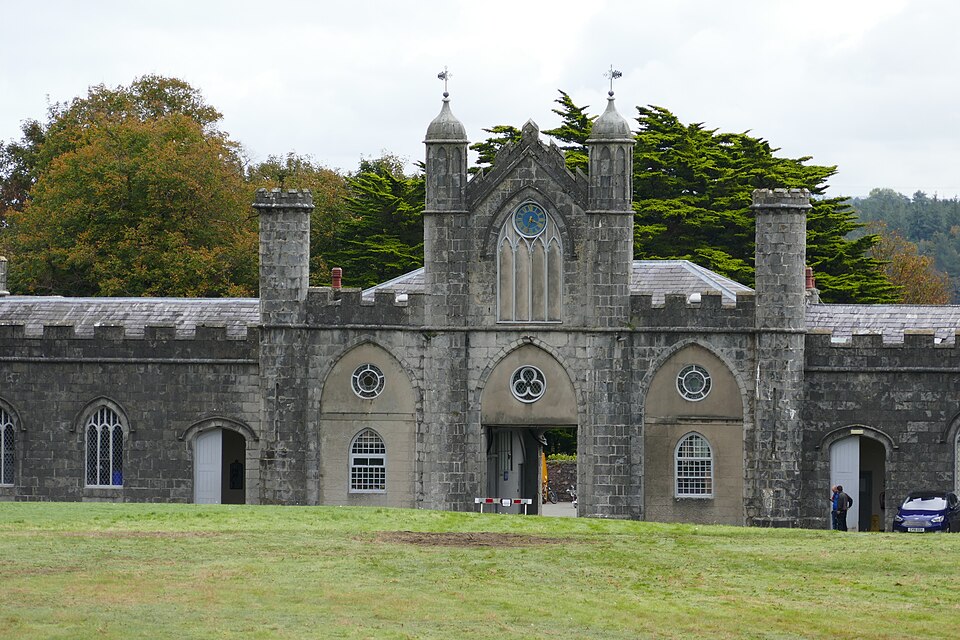 The stable block at Plas Newydd — part of the wider estate beyond the main house.